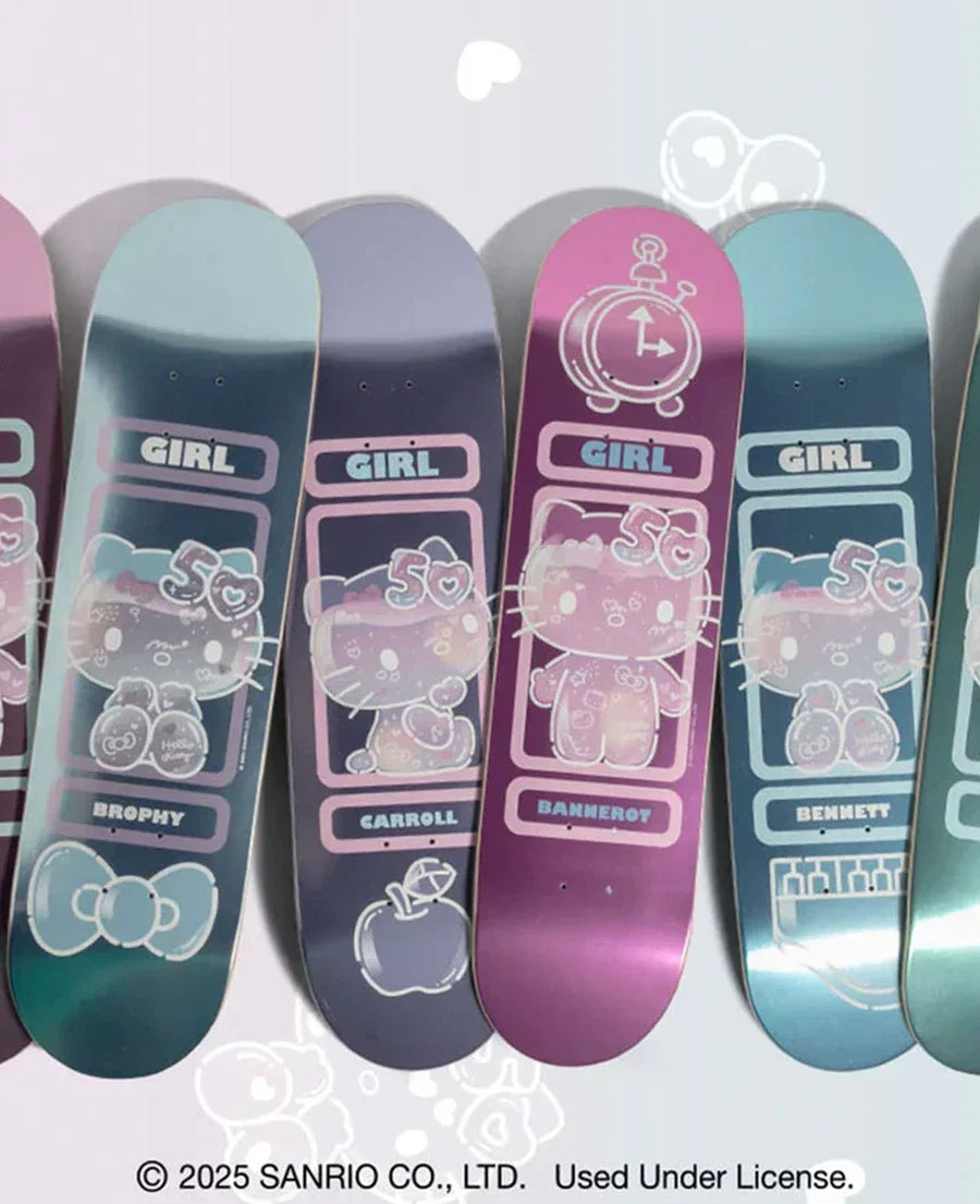 Coleção Girl Skateboards x Hello Kitty 50th Anniversary — Primor Skate Shop