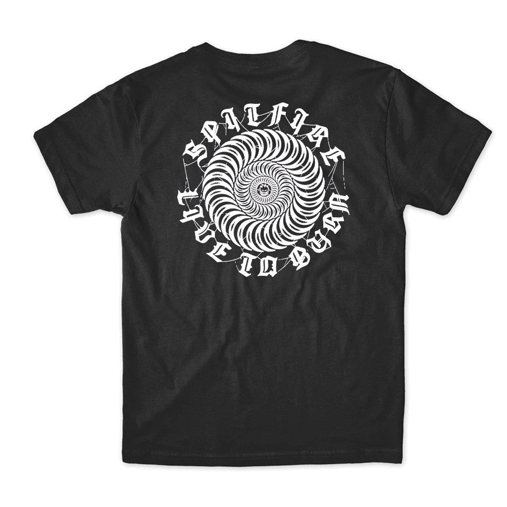 Camiseta Spitfire Wheels Webbed - Preto