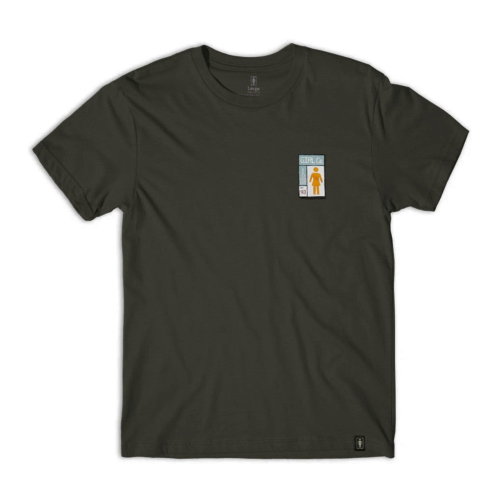 Camiseta Girl Skateboards Gridbox - Verde