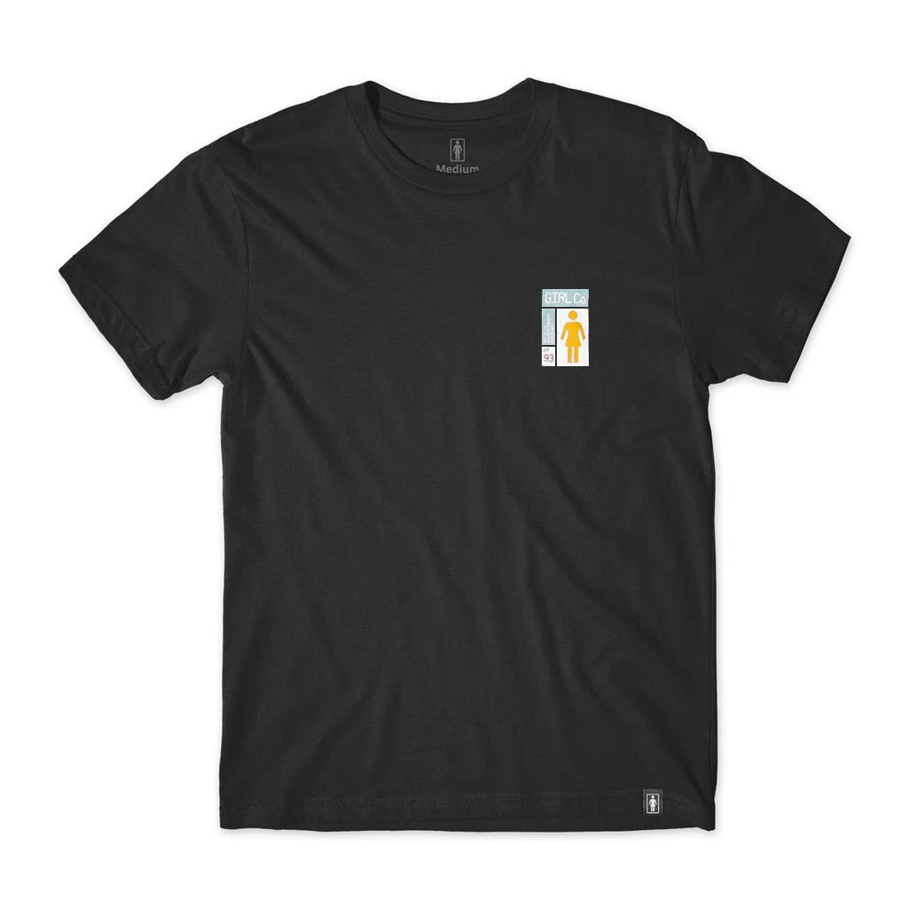 Camiseta Girl Skateboards Gridbox - Preto