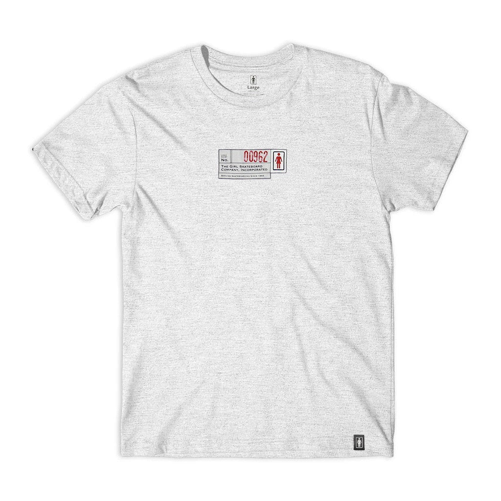 Camiseta Girl Skateboards Grid - Cinza