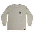 Camiseta manga longa Girl Skateboards Flyin the flag - Bege