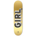 Shape Girl Skateboards Brandon Biebel Sign Painter Gold - Dourado