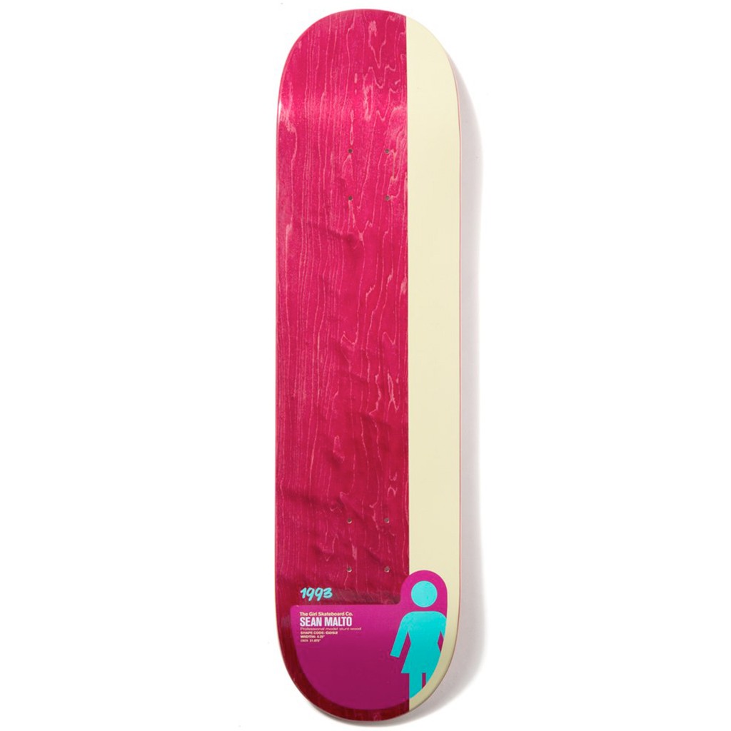 Shape Girl Skateboards Sean Malto Tail Block Deck - Vermelho