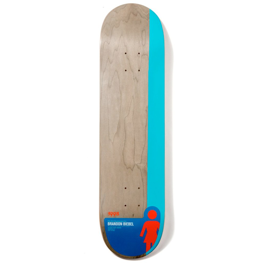 Shape Girl Skateboards Brandon Biebel Tail Block Deck - Marrom claro
