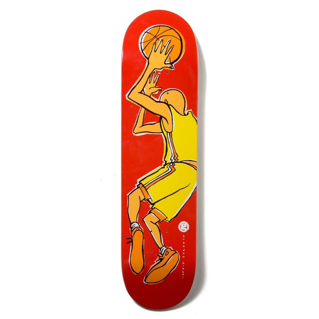 Shape Girl Skateboards Brandon Biebel Crail Classics Basketball Deck - Vermelho