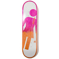 Shape Girl Skateboards Kennedy Tilt-A-Girl Deck - Branco / Rosa / Laranja