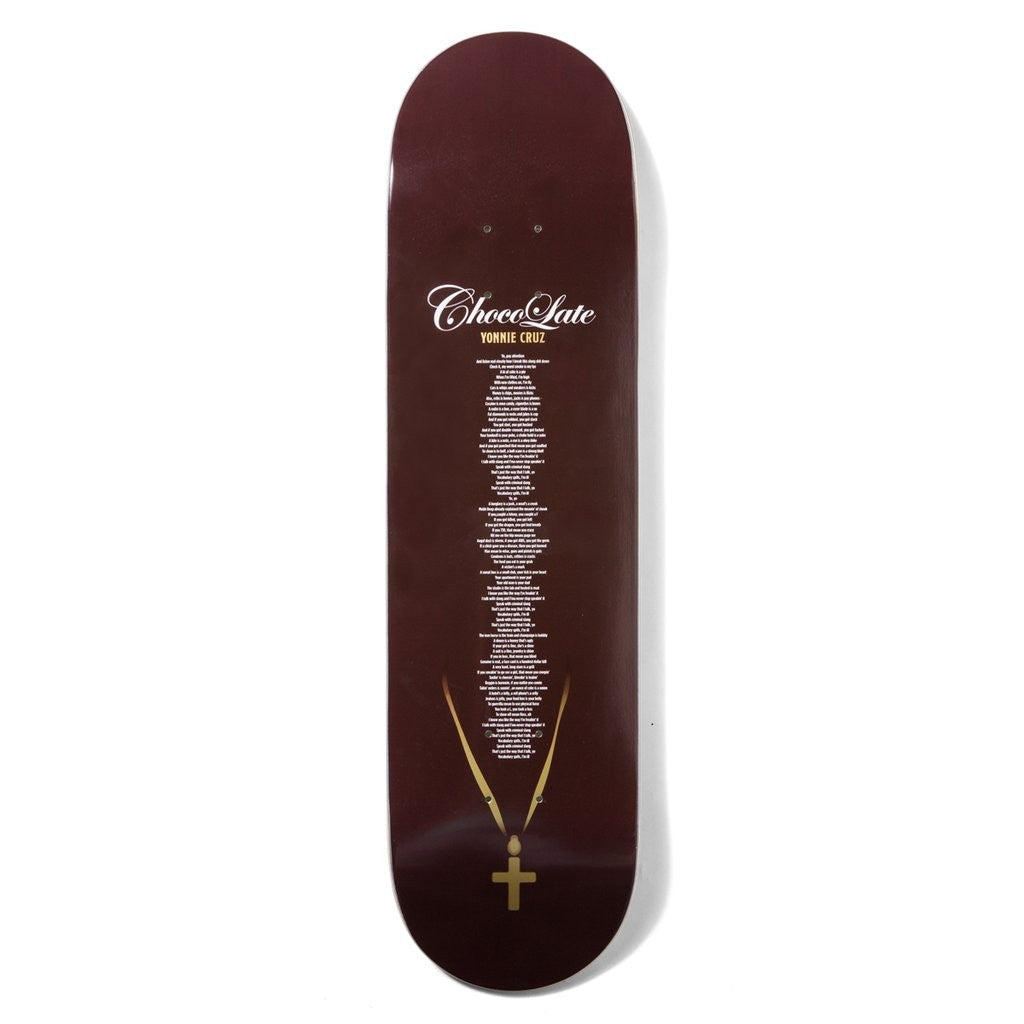 Shape Chocolate Skateboards Yonnie Cruz Liner Notes Deck - Bordô