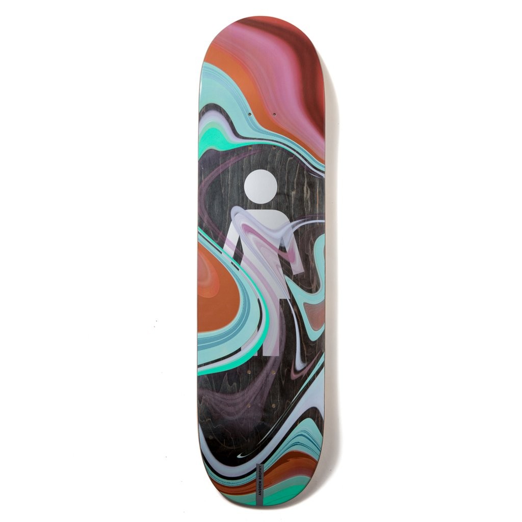 Shape Girl Skateboards Andrew Brophy Oil Slick Deck - Preto / Vermelho / Verde