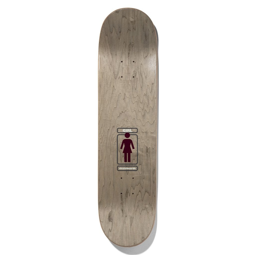 Shape Girl Skateboards Geering 93 Til Deck - Preto / Bordo / Cinza
