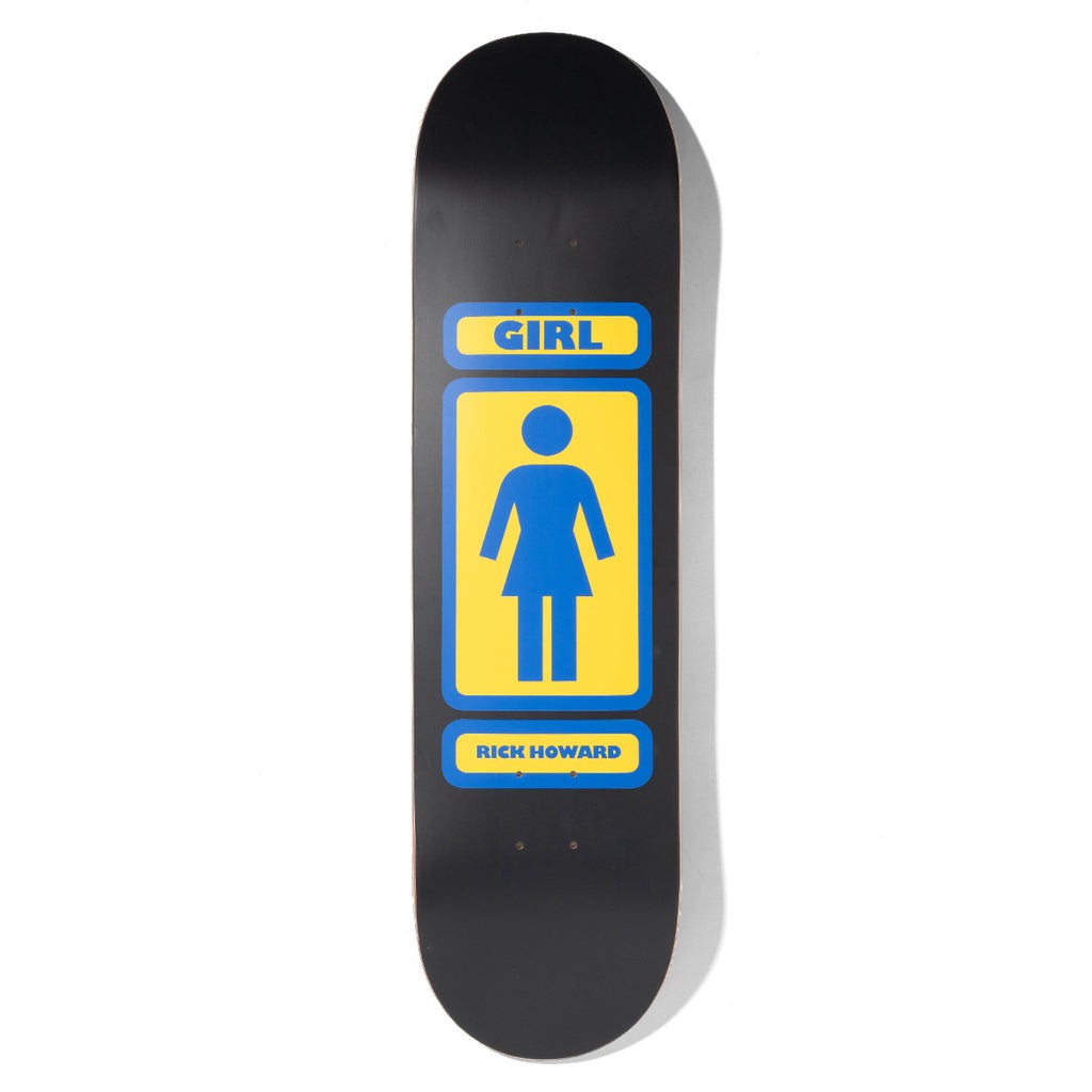 Shape Girl Skateboards Howard 93 Til Deck - Preto / Amarelo / Azul