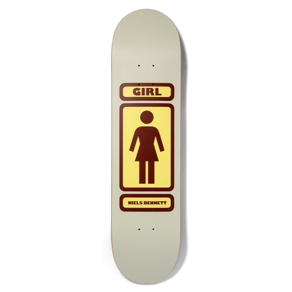Shape Girl Skateboards Bennett 93 Til Deck - Bege / Amarelo / Preto