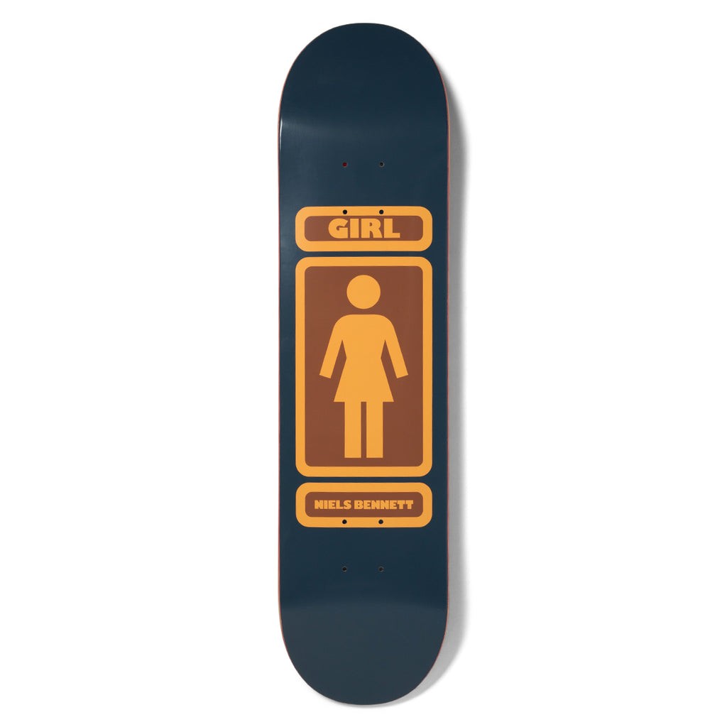 Shape Girl Skateboards Bennett 93 Til Deck - Azul / Laranja / Marrom