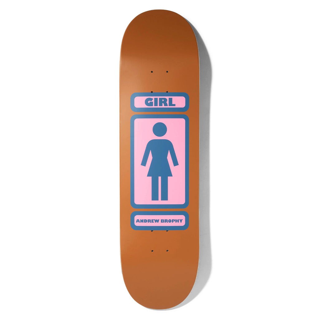 Shape Girl Skateboards Brophy 93 Til Deck - Marrom / Rosa / Marinho