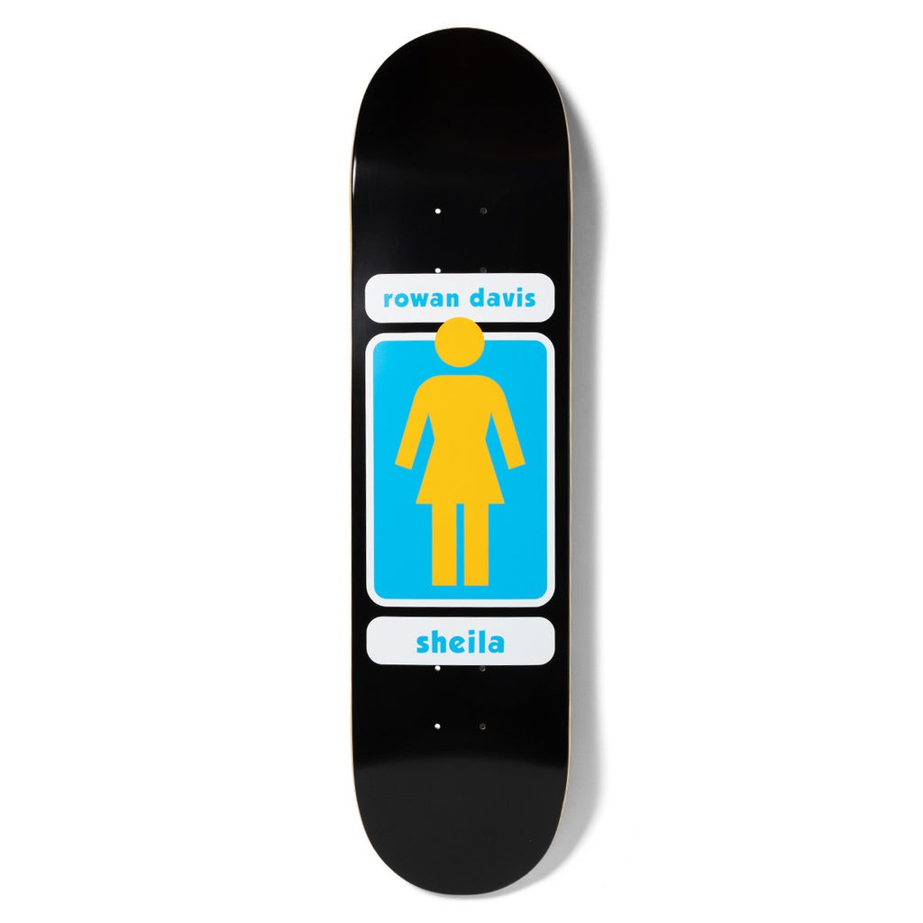 Shape Girl Skateboards Davis 93 Til Deck - Preto / Azul / Branco / Laranja