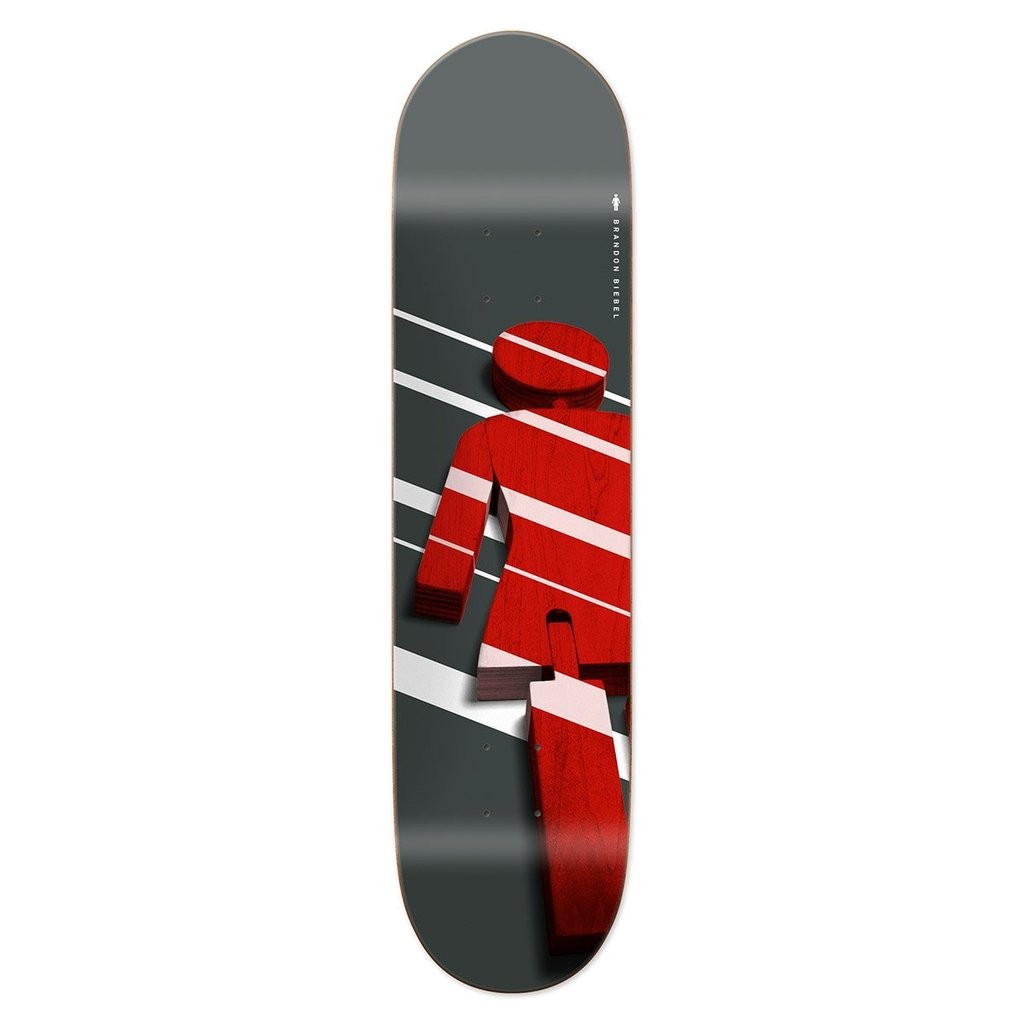 Shape Girl Skateboards Shutter OG Deck Brandon Biebel - Preto / Vermelho