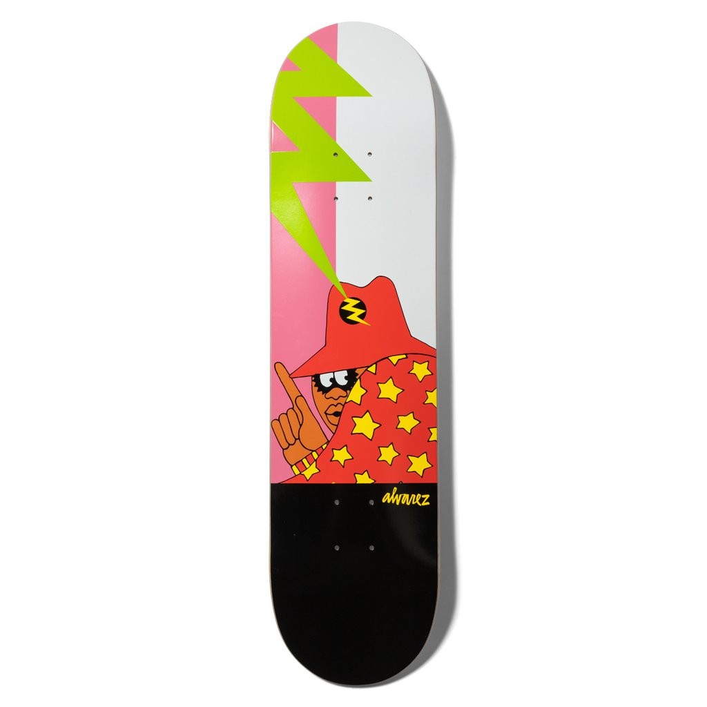 Shape Chocolate Skateboards One Off Deck Alvarez - Branco / Rosa / Preto