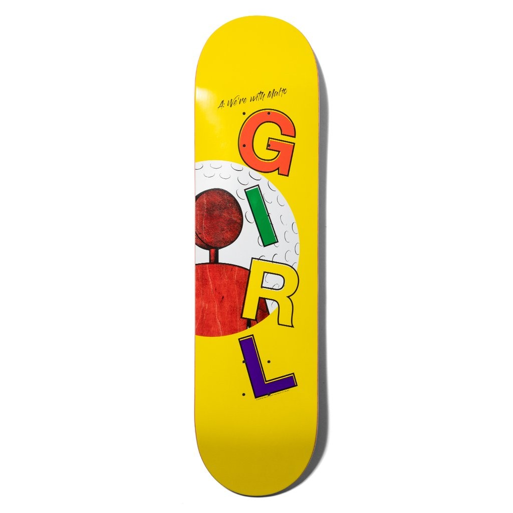 Shape Girl Skateboards One Off Deck Malto - Amarelo