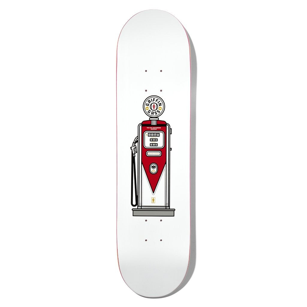 Shape Girl Skateboards Gass One Off Deck - Branco / Vermelho