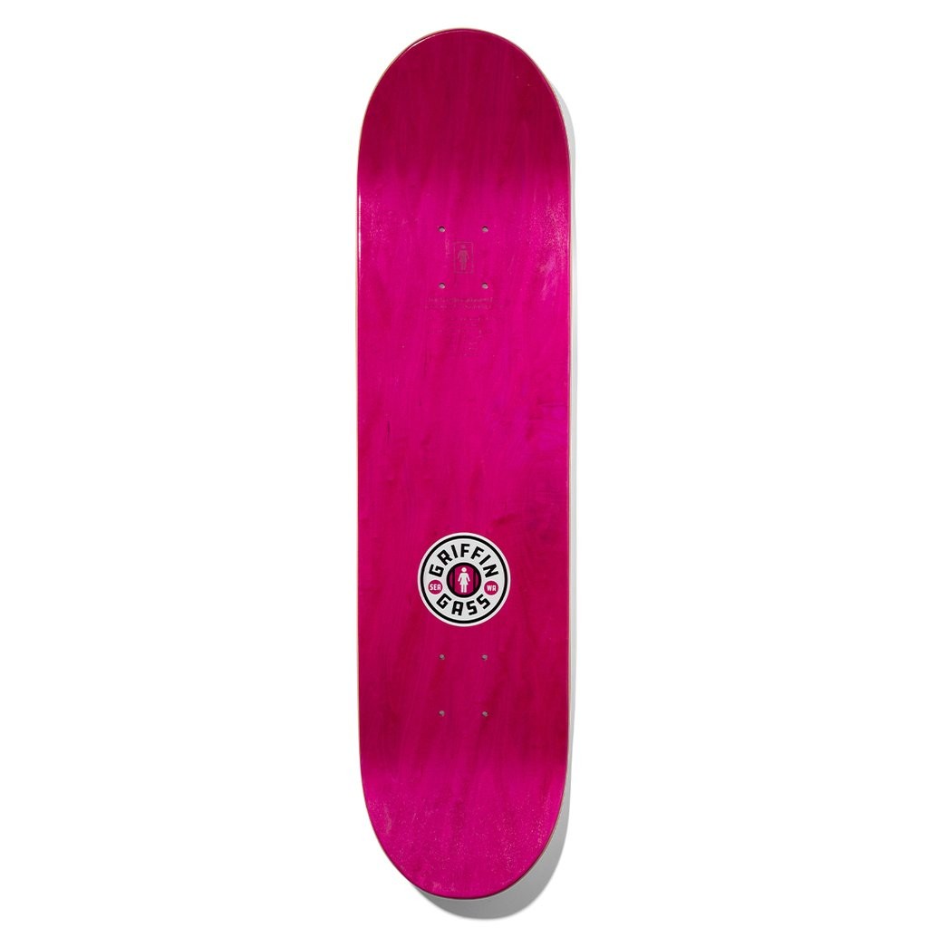 Shape Girl Skateboards Gass One Off Deck - Branco / Vermelho