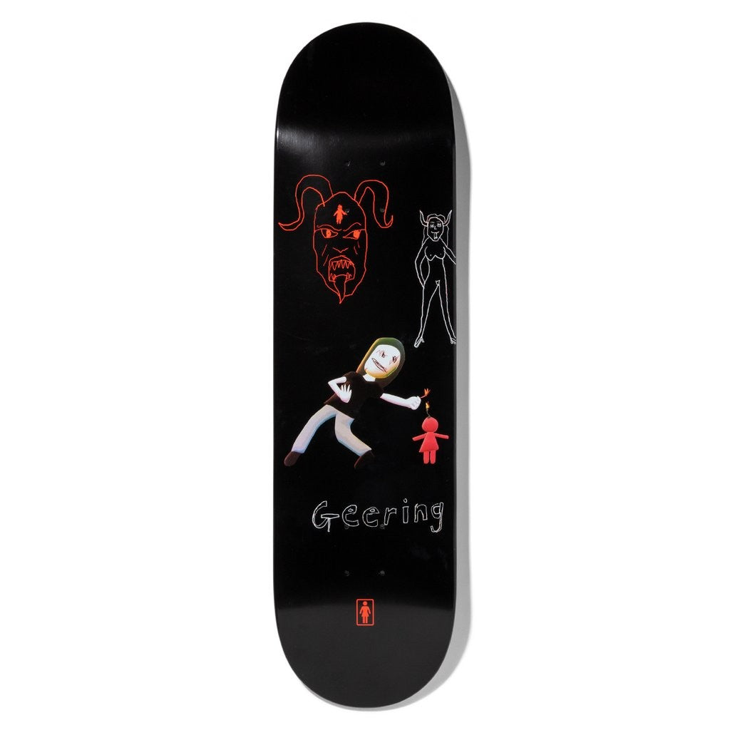 Shape Girl Skateboards Geering One Off Deck - Preto / Vermelho / Branco