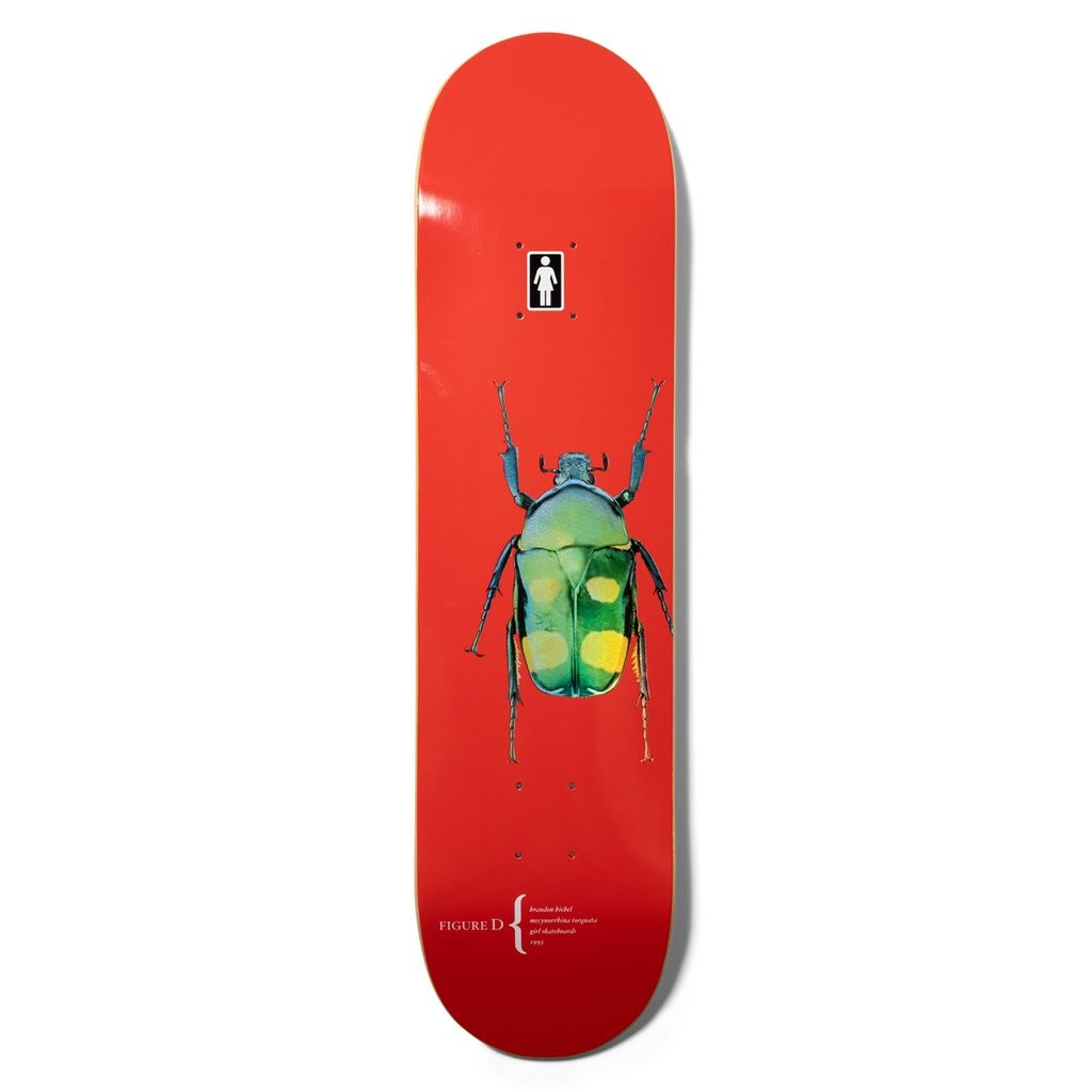 Shape Girl Skateboards Brandon Biebel Beetles Deck - Vermelho