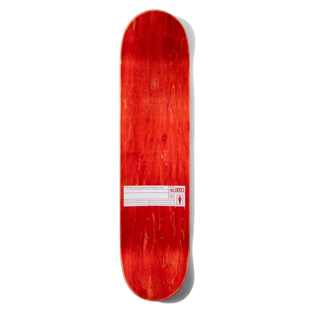 Shape Girl Skateboards Biebel Grid OG Deck - Preto / Vermelho