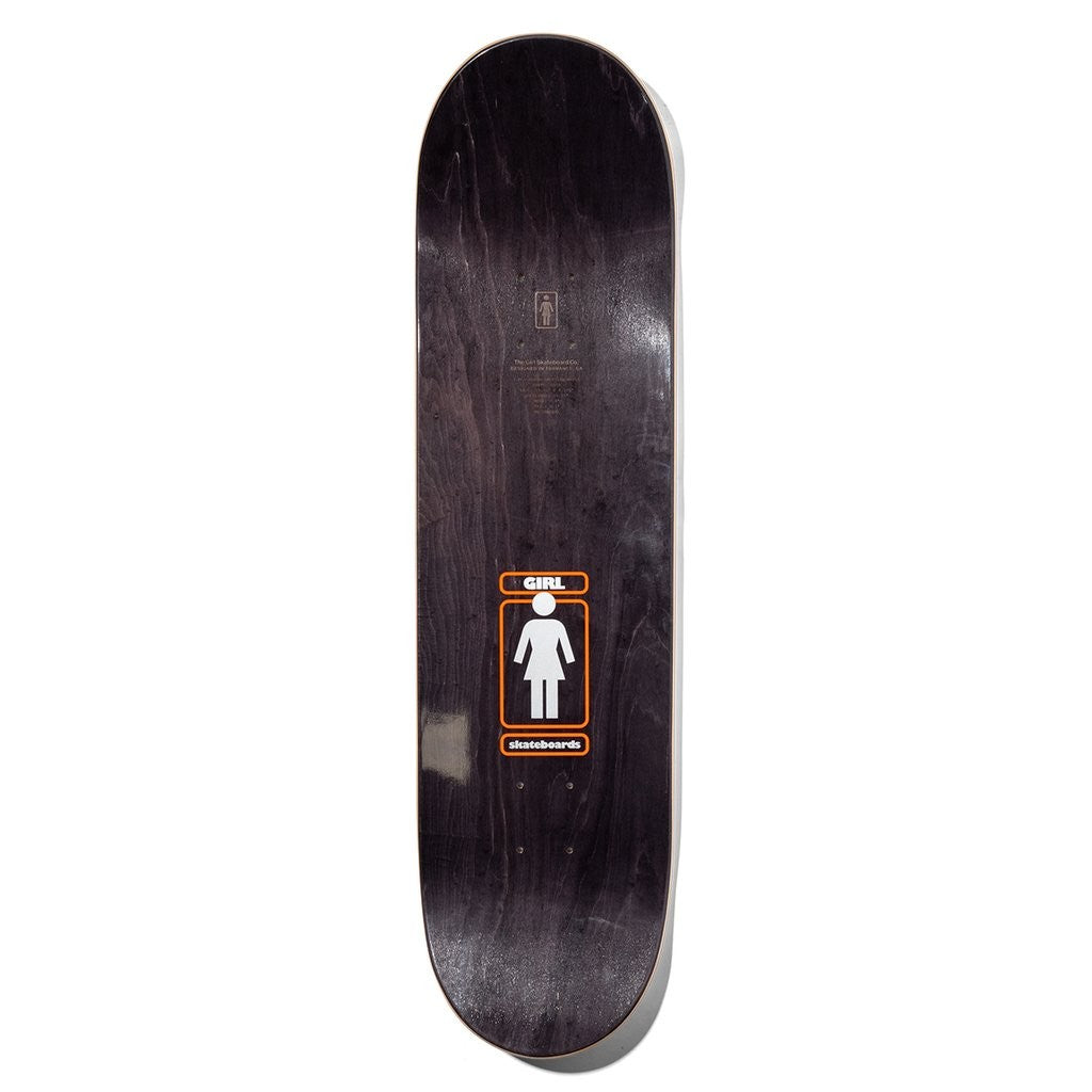 Shape Girl Skateboards Carroll 93 Til Deck - Prata / Preto / Vermelho