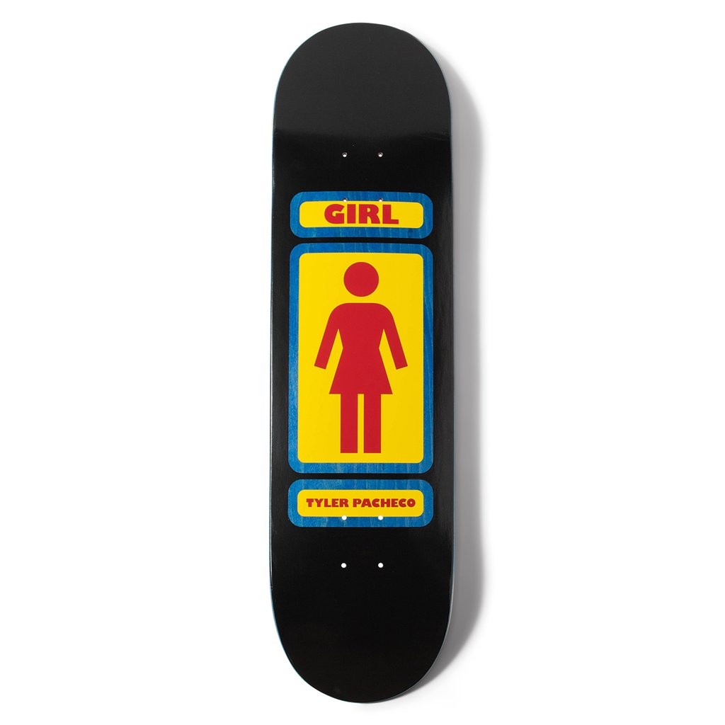 Shape Girl Skateboards Pacheco 93 Til Infinity Deck - Preto / Amarelo