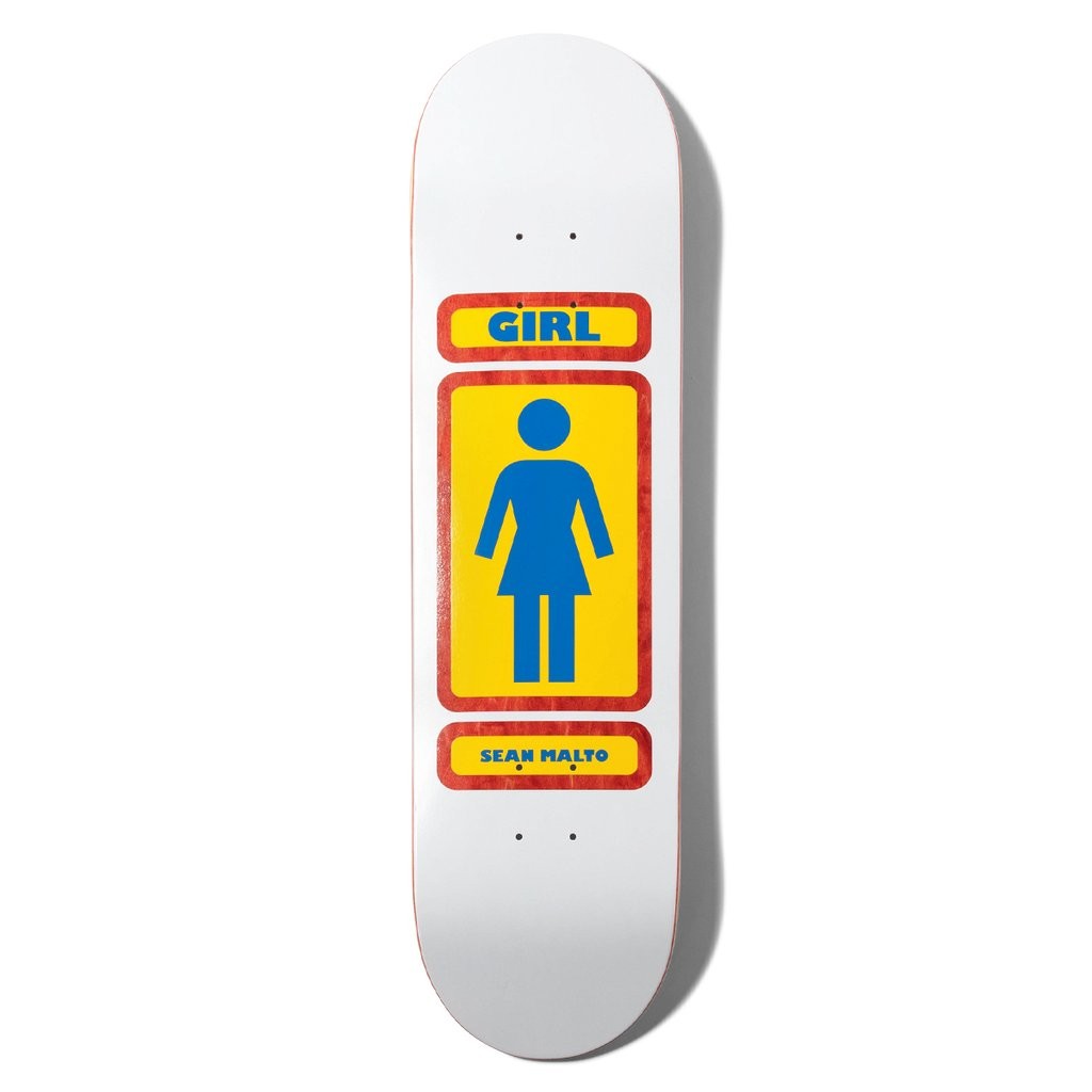 Shape Girl Skateboards Malto 93 Til Infinity Deck - Branco / Amarelo