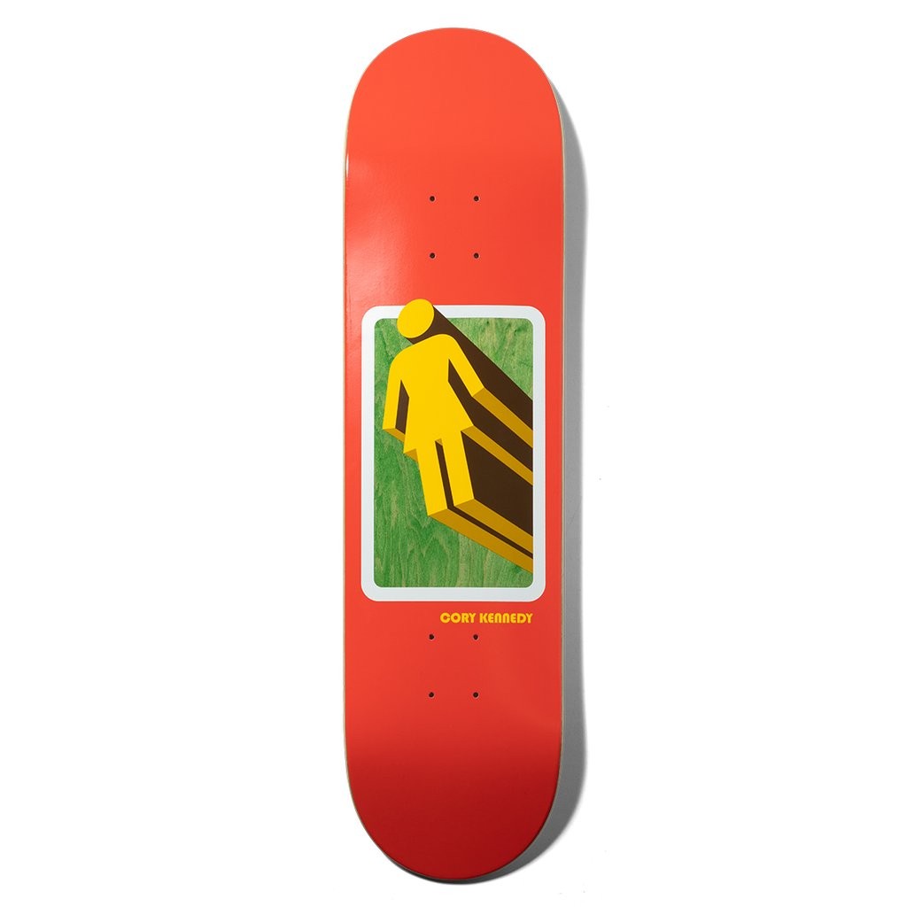 Shape Girl Skateboards Kennedy 3D OG Deck - Laranja