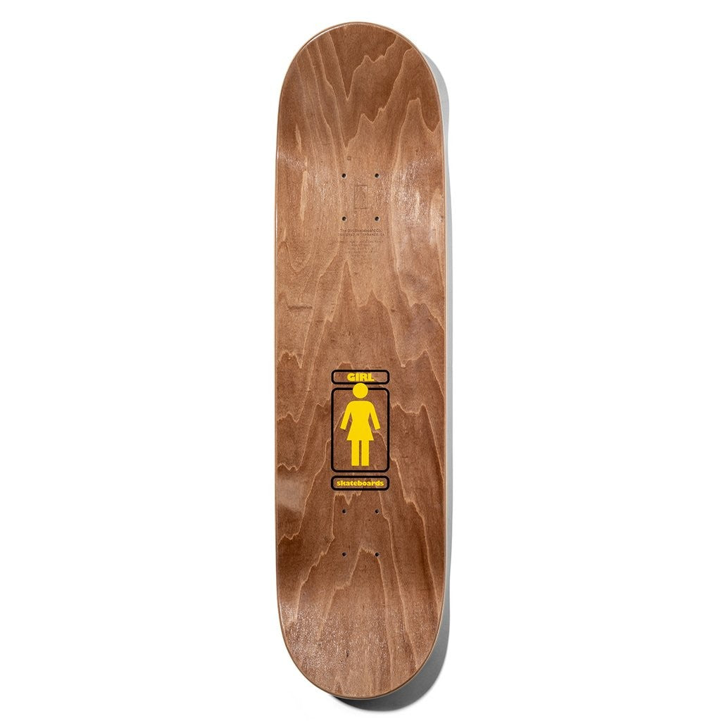 Shape Girl Skateboards Gass 93 Til Deck - Amarelo / Preto / Azul