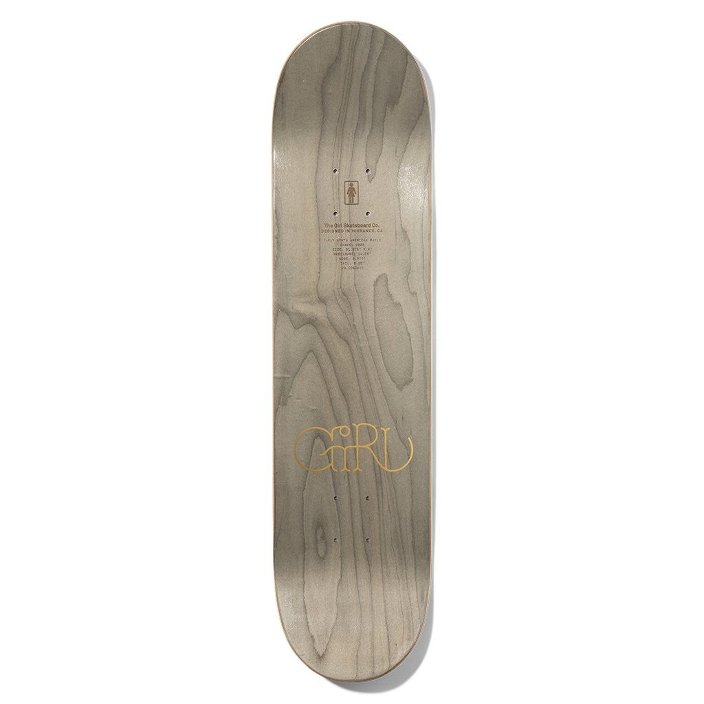 Shape Girl Skateboards Mike Mo Liner OG Deck - Bege / Preto