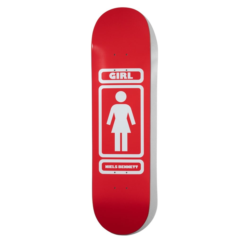Shape Girl Skateboards Bennett 93 Til Deck - Vermelho / Branco