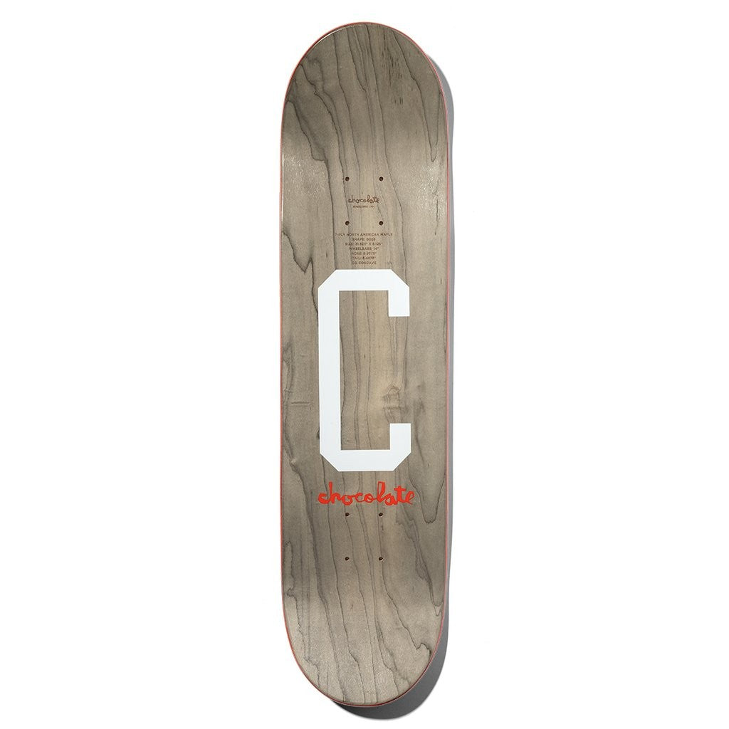 Shape Chocolate Skateboards Fernandez Big C Deck - Marrom / Vermelho / Branco