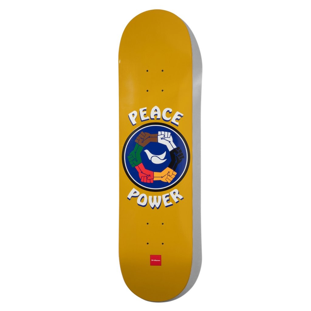 Shape Chocolate Skateboards Anderson Peace Power Deck - Laranja