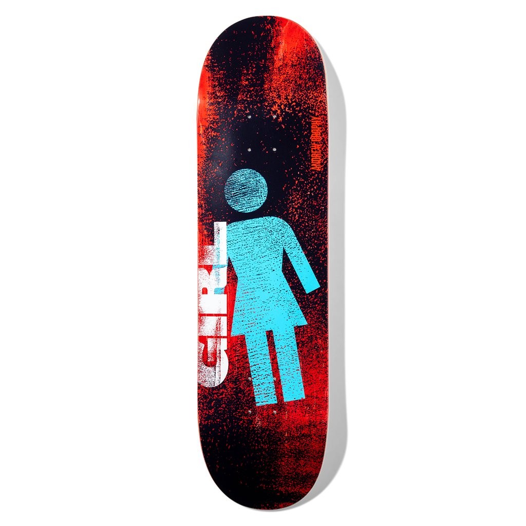 Shape Girl Skateboards Brophy Roller OG Deck - Preto / Vermelho / Azul