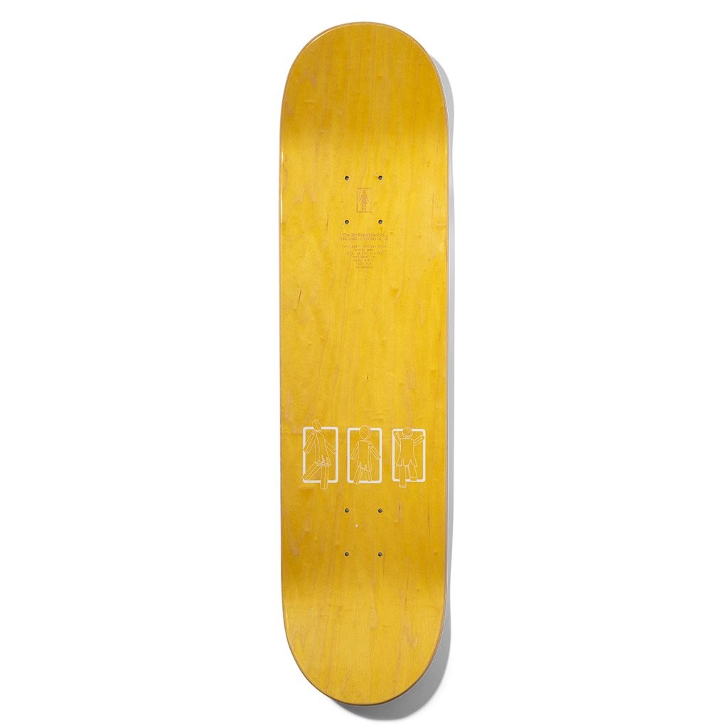 Shape Girl Skateboards Malto Marionette Deck - Preto / Laranja / Vermelho