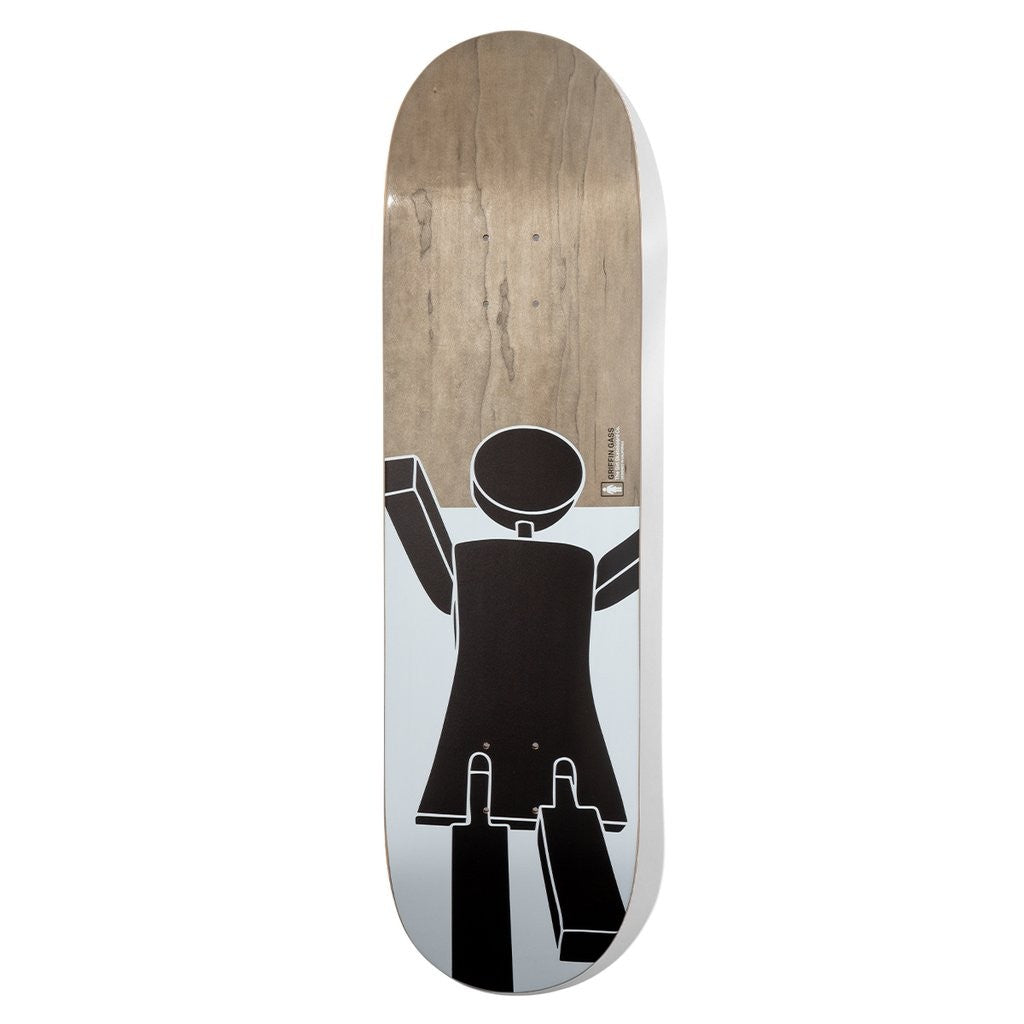 Shape Girl Skateboards Gass Marionette Deck - Marrom / Branco / Preto