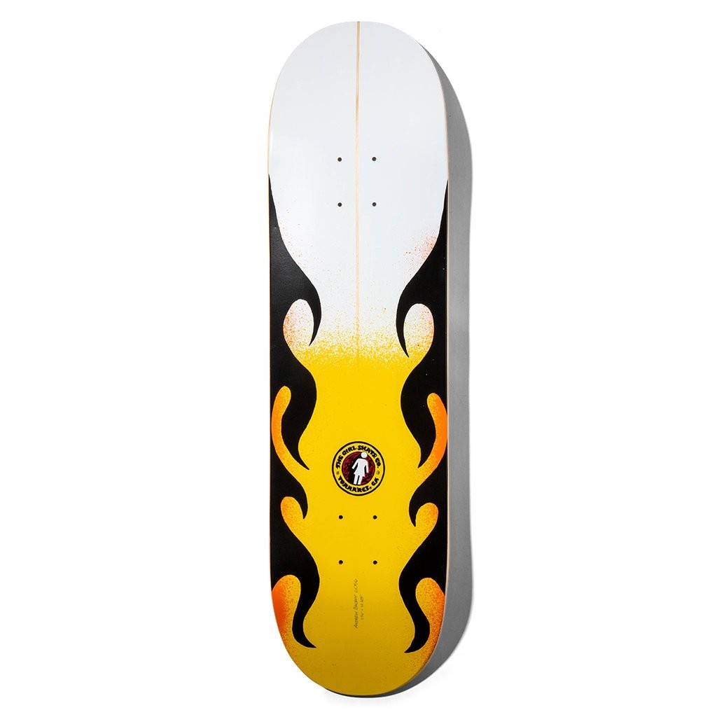 Shape Girl Skateboards Brophy GSSC Slick Deck - Branco / Amarelo / Preto