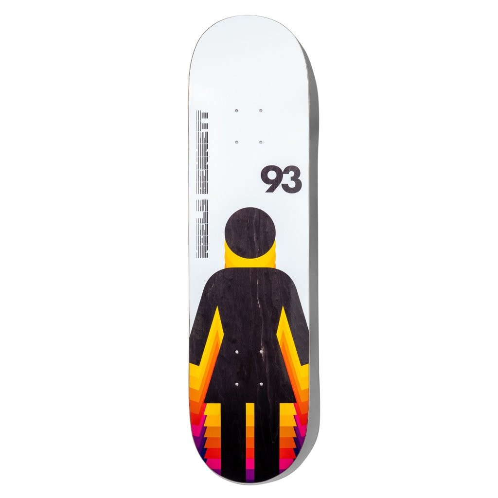 Shape Girl Skateboards Bennett Future OG Deck - Branco / Preto / Amarelo