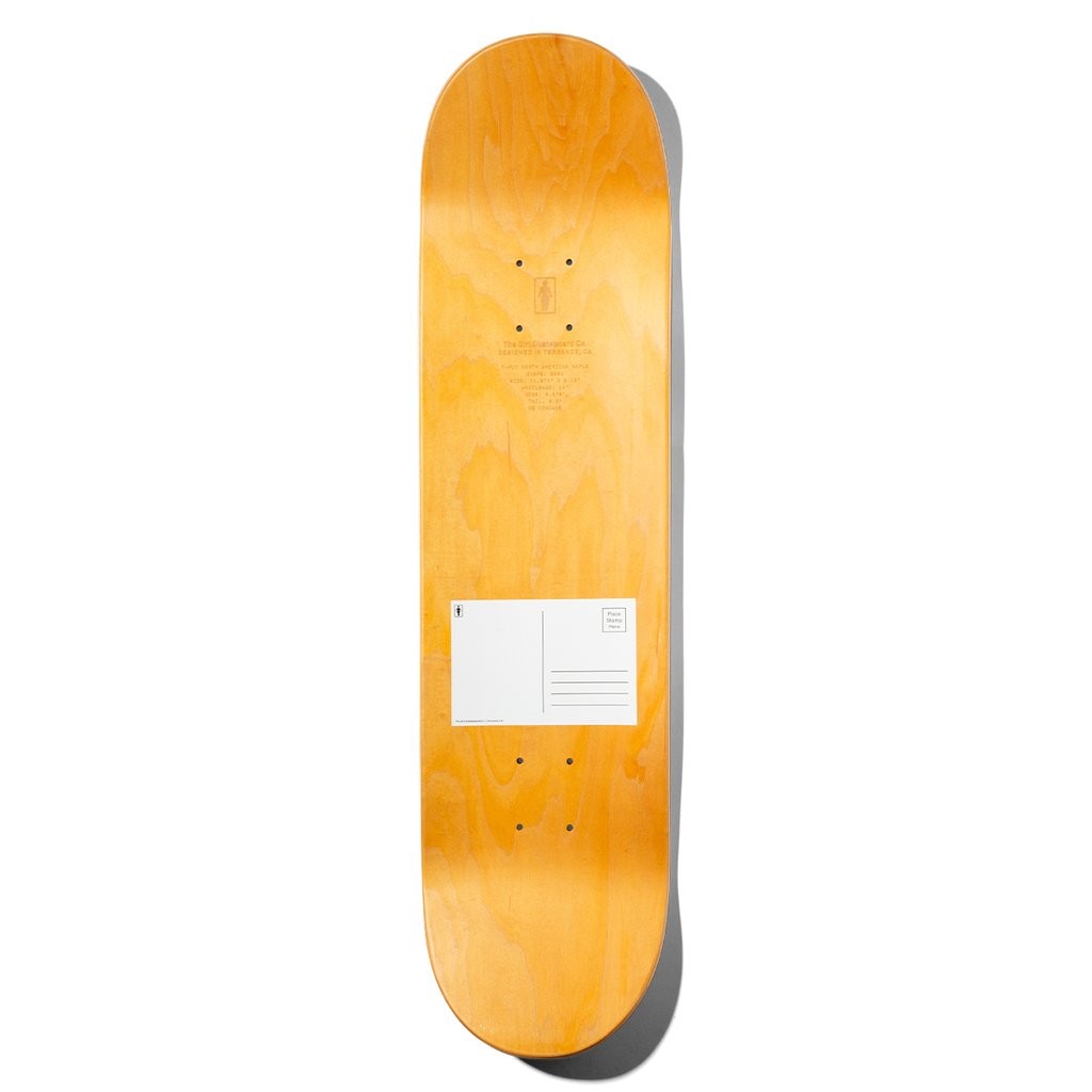 Shape Girl Skateboards Malto Postal Deck - Verde / Branco / Amarelo