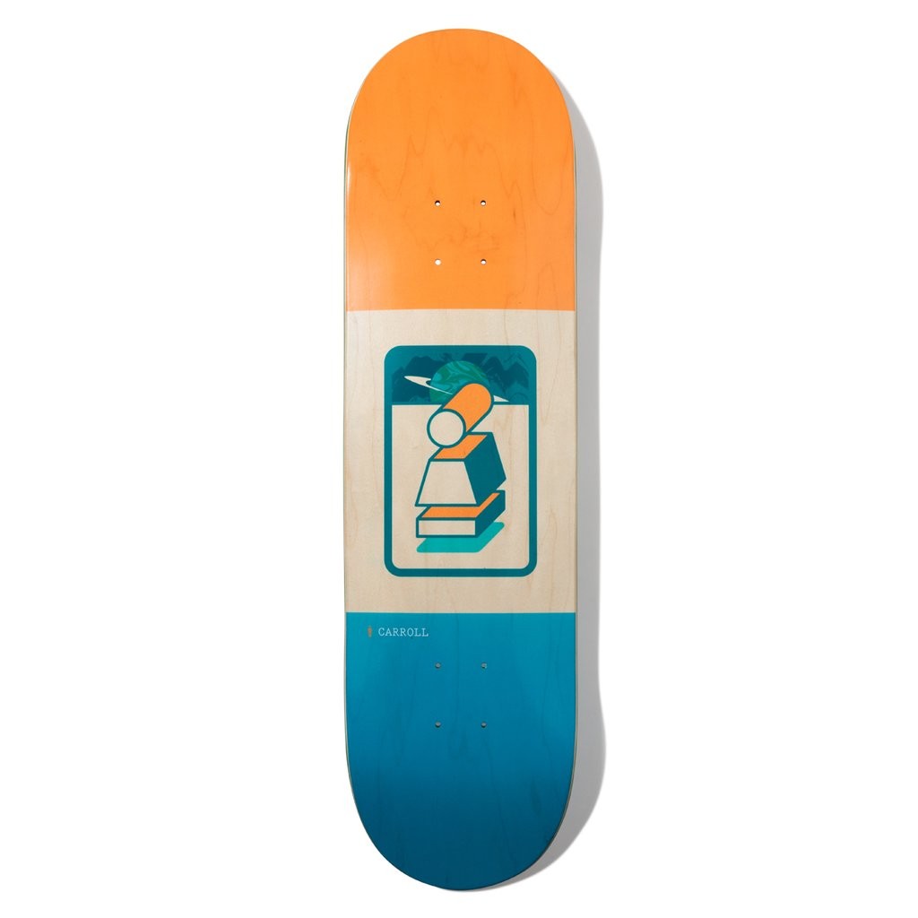 Shape Girl Skateboards Carroll Totem Deck - Laranja / Azul