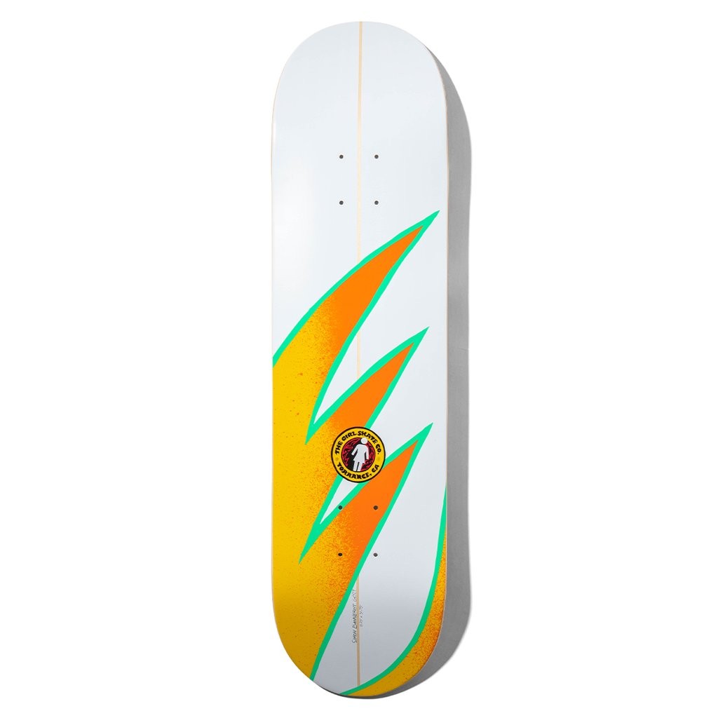 Shape Girl Skateboards Bannerot GSSC Deck - Branco / Laranja / Verde