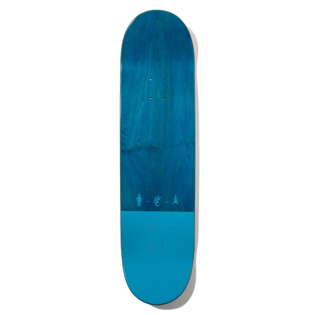 Shape Girl Skateboards Carroll Totem Deck - Laranja / Azul