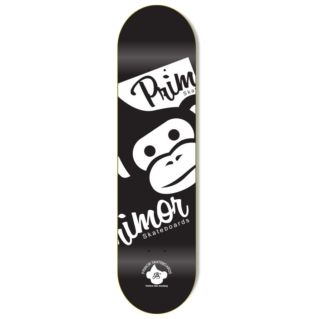Shape Primor Skateboards Big Cut Rectangle - Preto / Branco