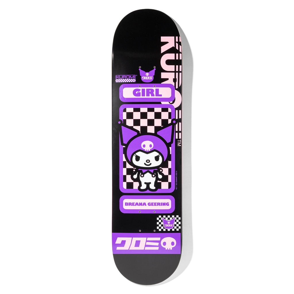 Shape Girl Skateboards Geering Sanrio Tokyo Speed - Preto / Roxo / Rosa