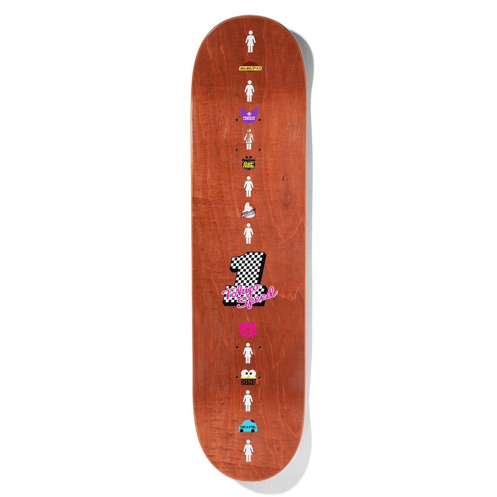 Shape Girl Skateboards Malto Sanrio Tokyo Speed - Vermelho / Amarelo / Preto