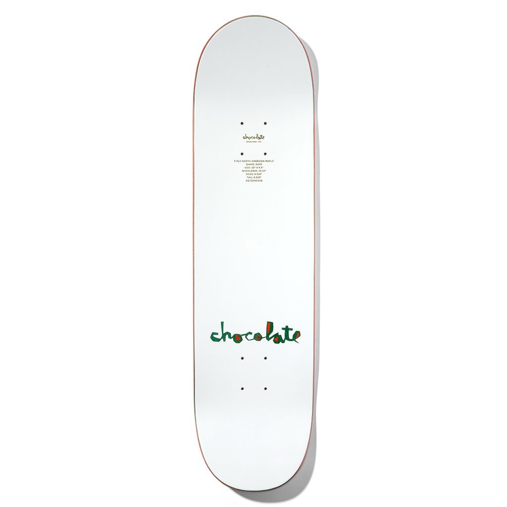 Shape Chocolate Skateboards Alvarez Original Chunk Deck - Branco / Vermelho