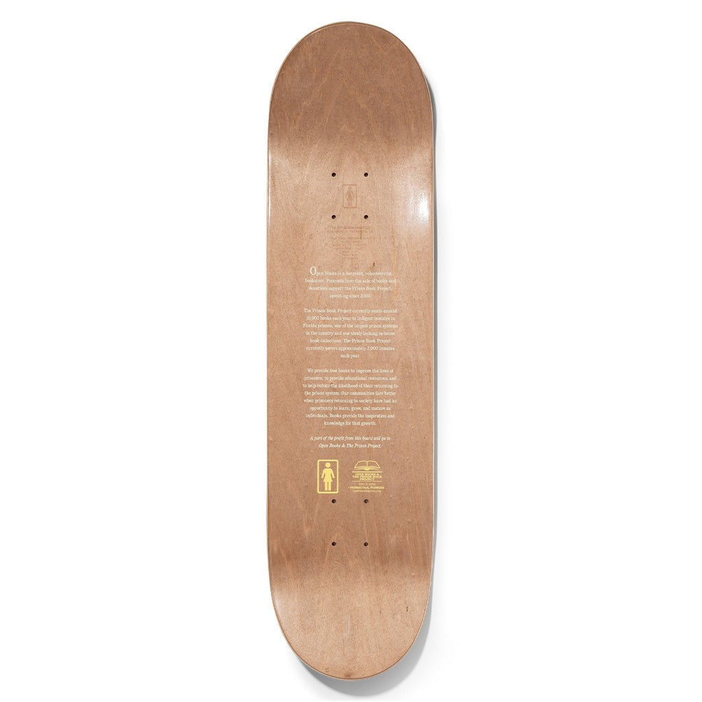 Shape Girl Skateboards Bennett Open Books - Marinho